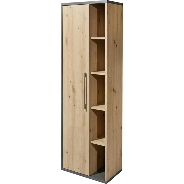 Hochschrank >Nebraska< in Matera Beton - 50x160x31cm (BxHxT)