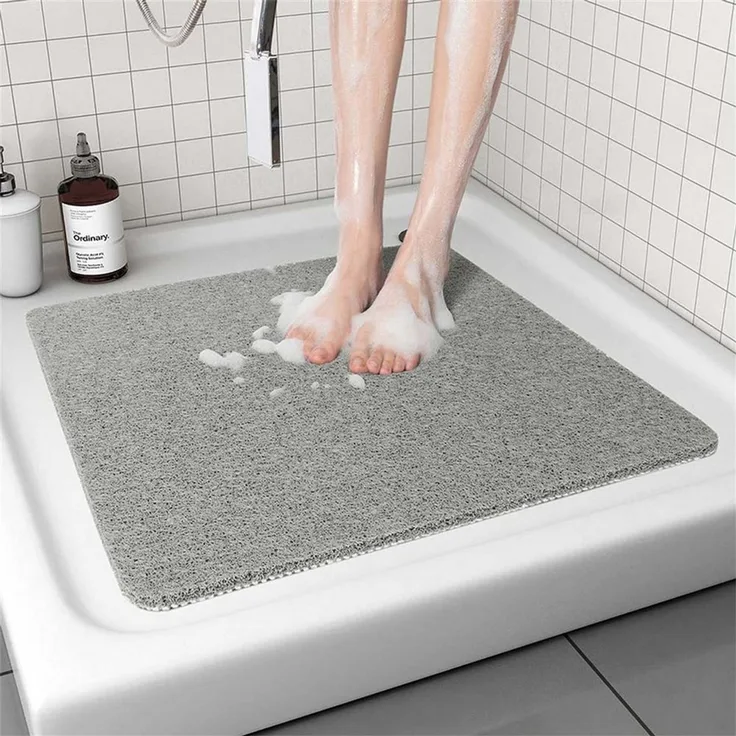 Diwzbyn Duschmatte rutschfest 53x53 cm Badewannenmatte Badematte Höhe 10 mm