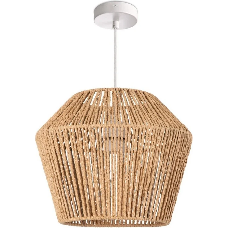 Paco Home Pendelleuchte Pinto, ohne Leuchtmittel, Deckenlampe aus Aluminium und Papier, Ø Schirm ca. 33 cm, Fassung E27 – Bild 1