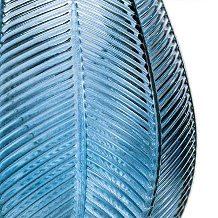 AmeliaHome LED Deko Glas Leuchten Stimmungsbeleuchtung aus Glas Murcia Blau – Bild 3