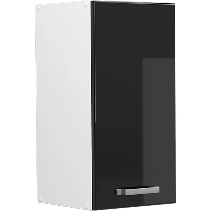 Küchenfront R-Line Schwarz Hochglanz 29.6x59 cm Möbelfront für den Hängeschrank Vicco – Bild 5