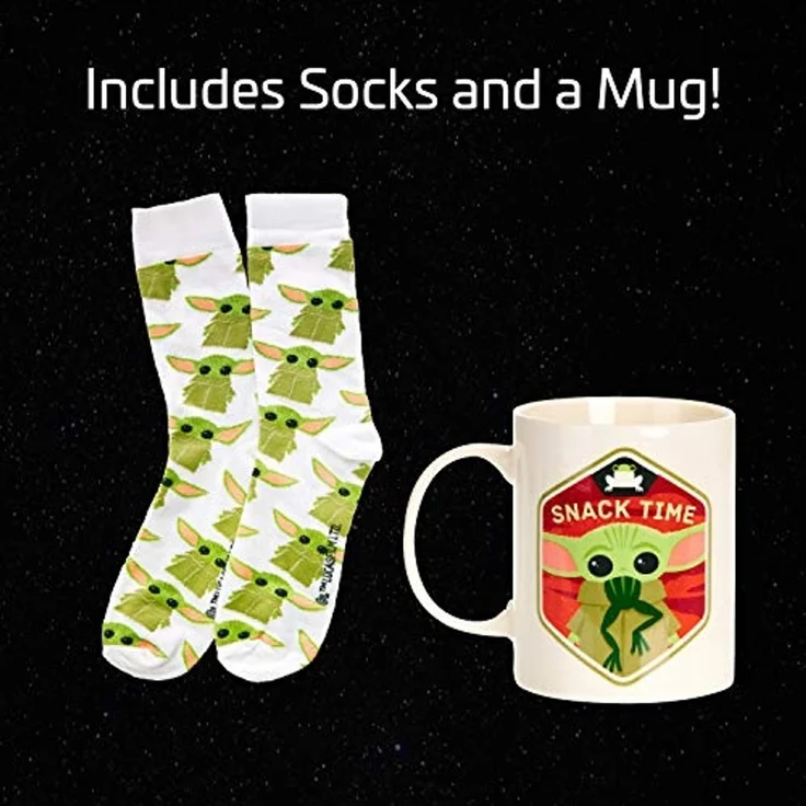 Paladone Tasse Star Wars The Mandalorian The Child Kaffeebecher mit Socken – Bild 2