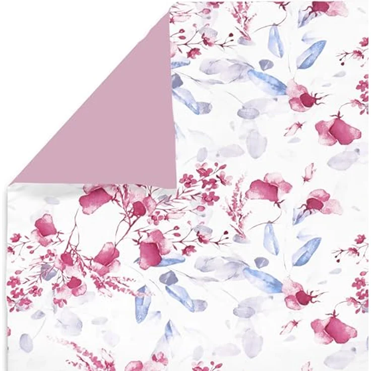 Amilian Babybettwäsche Kinderwagenset - 2tlg. Kinderbettwäsche - 80x80cm + 35x40cm, 100% Baumwolle, 2 teilig, Bettwäscheset für Kinderwagen, Wiege, Babybett - Baby Bettwäsche – Bild 3