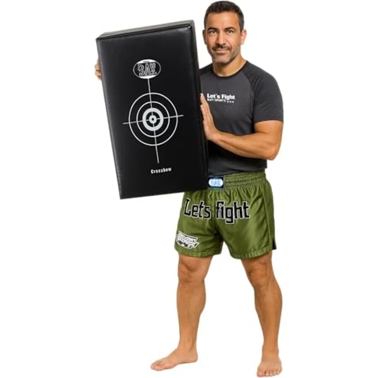 BAY-Sports Schlagpolster Crossbow Schlagpolster 75 cm, Schlagkissen XL Kampfsport Kickboxen MMA Krav Maga Thaiboxen Karate – Bild 4