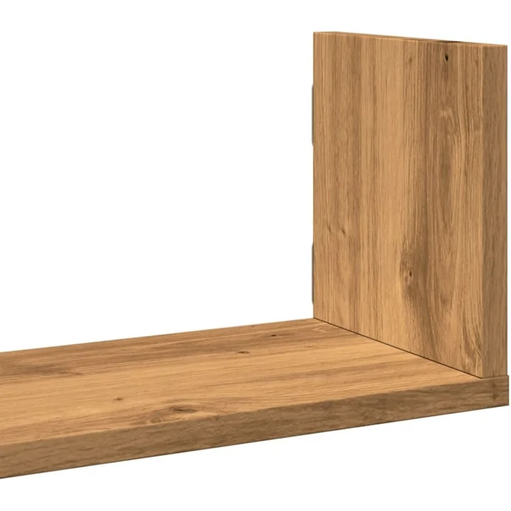 vidaXL Wandregale 3 Stk. Artisan-Eiche 80x18x18 cm Holzwerkstoff 853298 – Bild 7