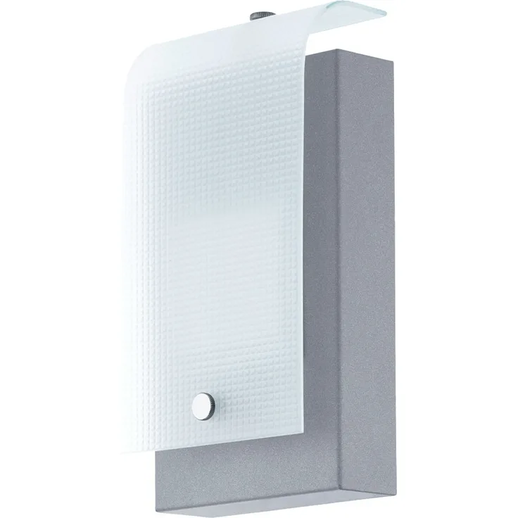 LED Außenlampe Wandbeleuchtung, verzinkt, Stahl, H 22,5 cm
