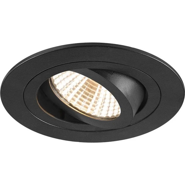 SLV 1007402 NEW TRIA® 75 Deckeneinbauleuchte 2700K 38° rund schwarz – Bild 1