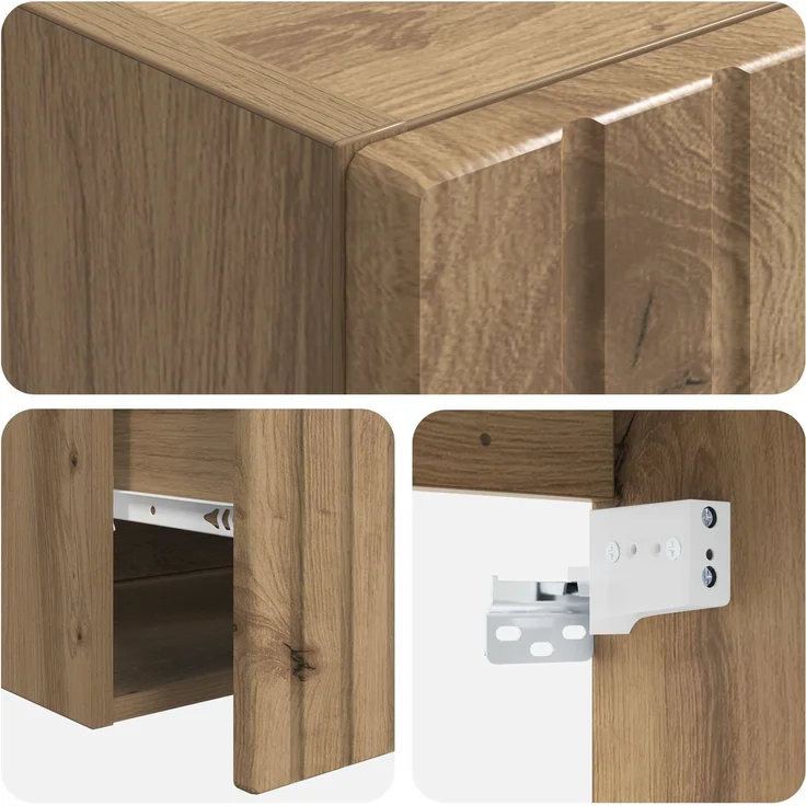 vidaXL Badezimmerschrank-Set 3 stk. Artisan-Eiche 157 x 44,5 x 80 cm 3405766 – Bild 8