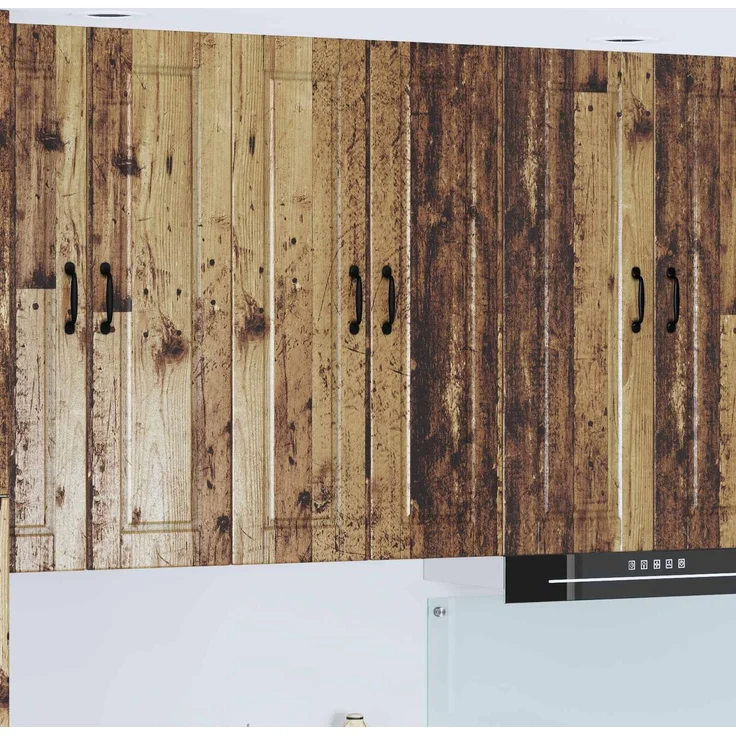 vidaXL Wandschrank PORTO Altholz 60 x 31 x 100 cm Holzwerkstoff 885493 – Bild 1
