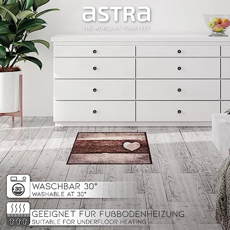 ASTRA Fußmatte Pure & Soft, rechteckig, Höhe: 7 mm, Schmutzfangmatte, waschbar – Bild 4