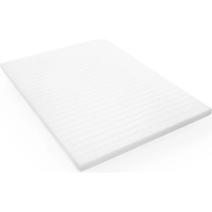 Mister Sandman Kaltschaum Topper Matratzenauflage 90×200 cm – Polyester Bezug, 5 cm, mittelfest & waschbar, Weiß