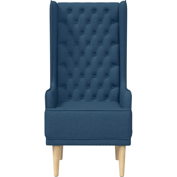 vidaXL Hochlehner Blau Stoff 42042487 – Bild 3