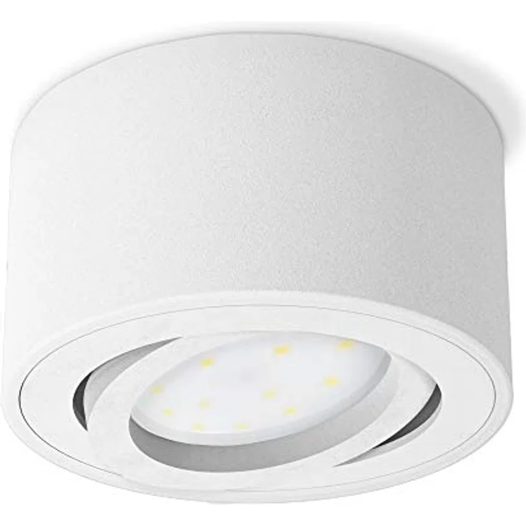 SSC-LUXon CELI-1WM, kleiner schwenkbarer LED Deckenspot mit tauschbarem 4W warmweiß Modul, weiß pulverbeschichtet – Bild 3