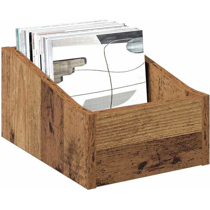 vidaXL LP Plattenbox Altholz 23 x 33 x 16 cm Holzwerkstoff 8012790 – Bild 3