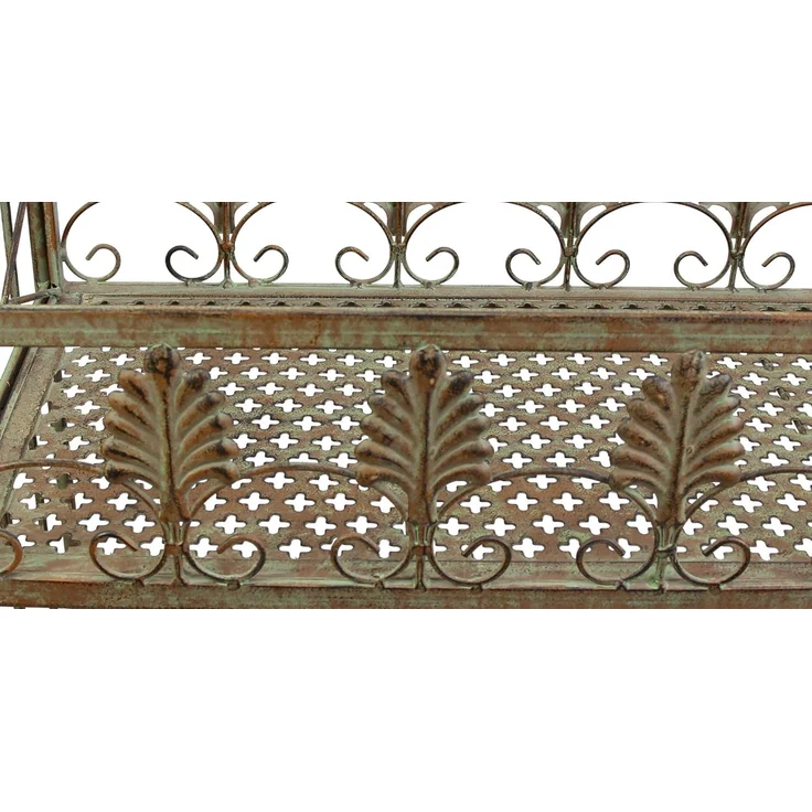 Regal "Antik" Gartenregal Allzweckregal Ablageregal Pflanzregal Metall Regal – Bild 6