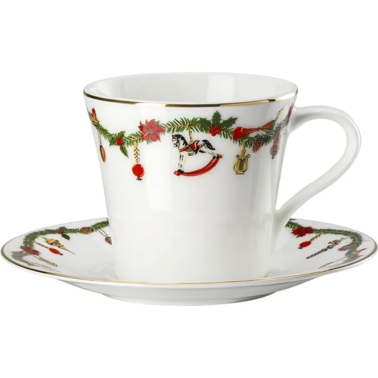 Hutschenreuther Tasse Nora Christmas Kombitasse 2tlg, Bone China