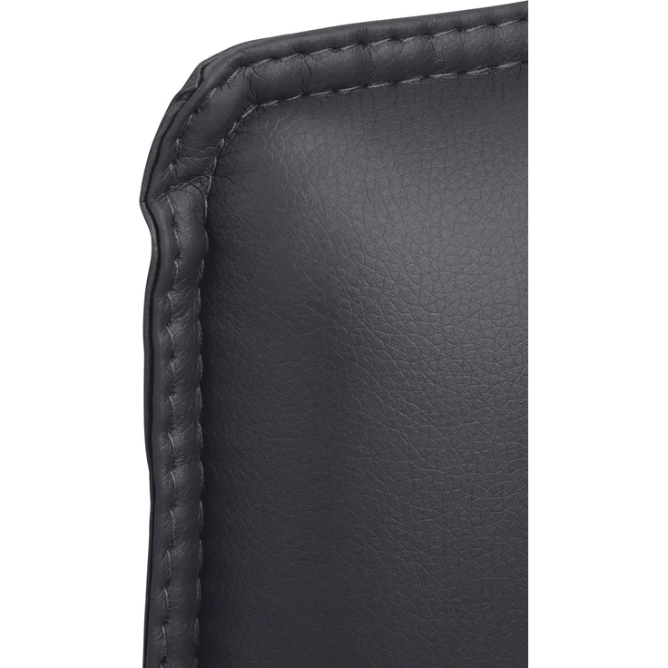 DELUKE® Besucherstuhl SEATTLE - 92x56x60cm, Schwarz Kunstleder Metall Gestell Konferenzstuhl Wartezimmerstuhl – Bild 5
