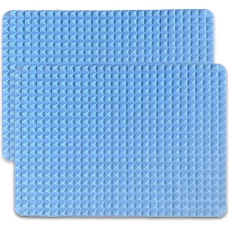 mixed24 Backmatte 2x Backunterlage Pyramiden Backform Noppen, für Hundekekse Hundeleckerlis