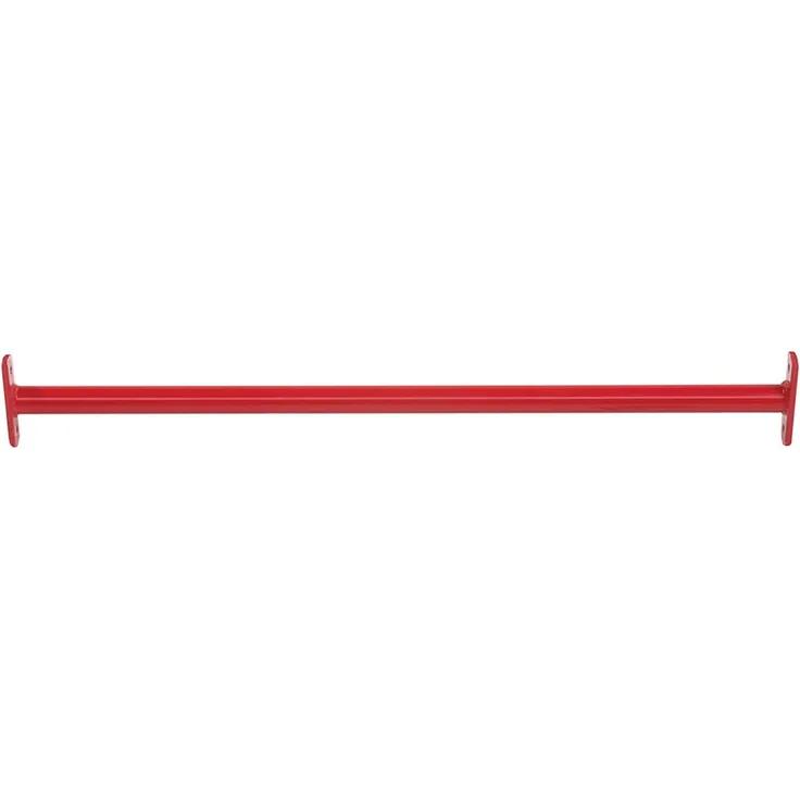 Metallreck in rot 125cm