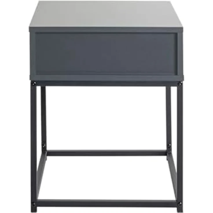 XXXL Nachtschrank Anthrazit, Metall mit 1 Schublade, 40x50x40 cm, Typenauswahl – Bild 5