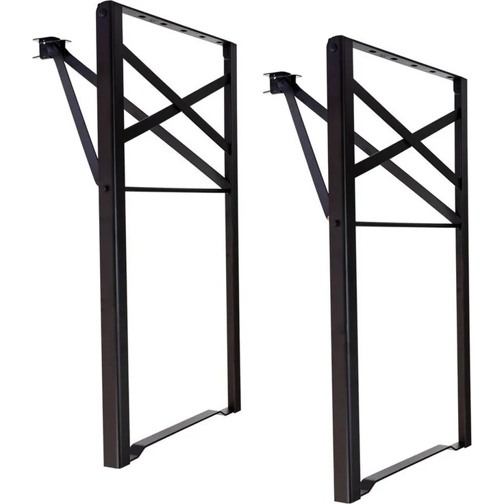 Natural Goods Berlin 2er Set Bierzeltgarnitur klappbar - Metall Gestell für Biertisch (Schwarz, 70x42 cm) - Tischbeine für Festzeltgarnitur - Stabiles Tischgestell für Garten, Terrasse & Camping – Bild 1