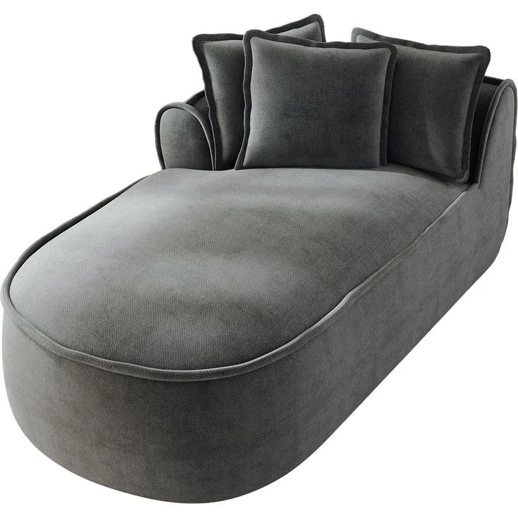ZUBALIYA SchlafSofa mit Chenille - Bezug, mit breiten Armlehnen, mit Schaumstoffpolsterung, aus Chenille, für Wohnzimmer und Apartments – Bild 6