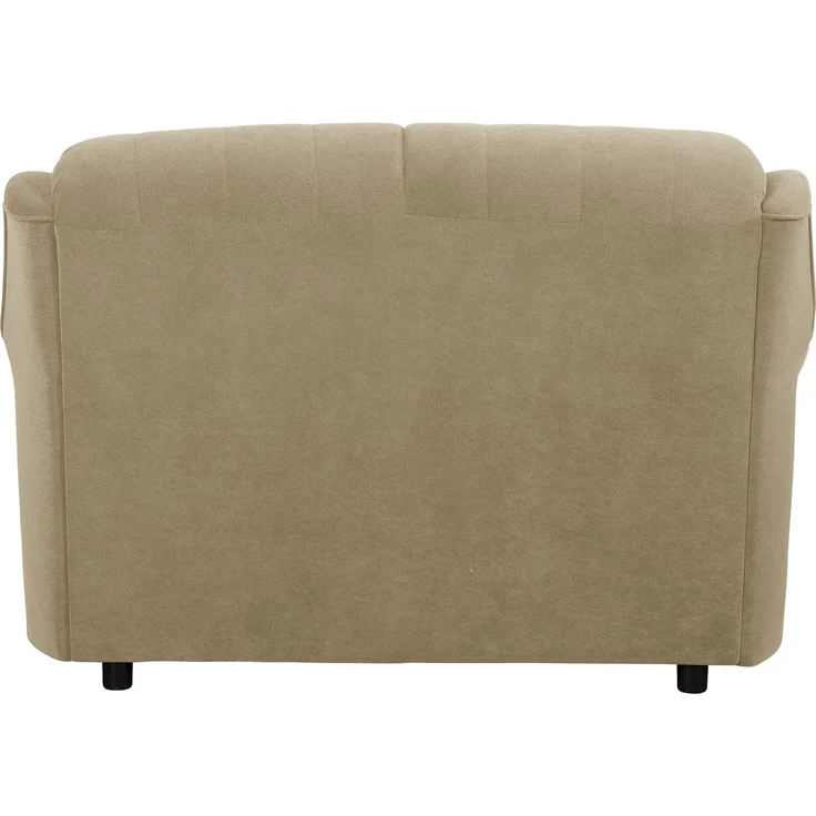 Sofa 2-Sitzer Kaylyn Flockstoff sand – Bild 4