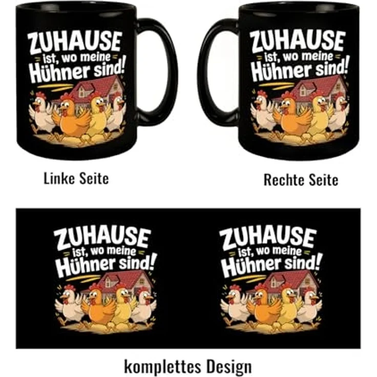 speecheese Tasse Zuhause ist, wo meine Hühner sind! Tasse – Bild 4