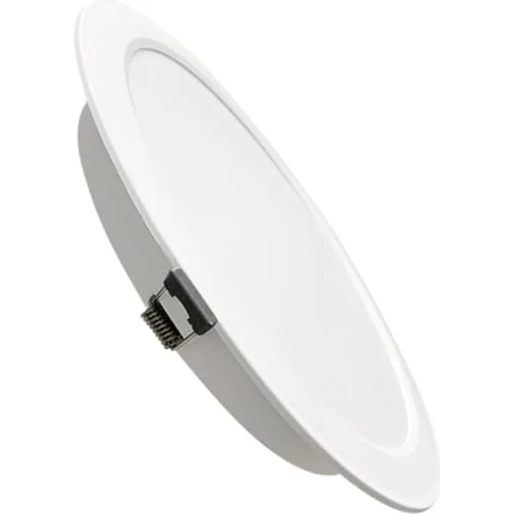 LUXULA LED Einbauleuchte rund Weiß, Ø173x26mm, 12W 1200lm, IP44, CCT einstellbar 2700K 4000K 6000K für Bad, Küche & Innenräume