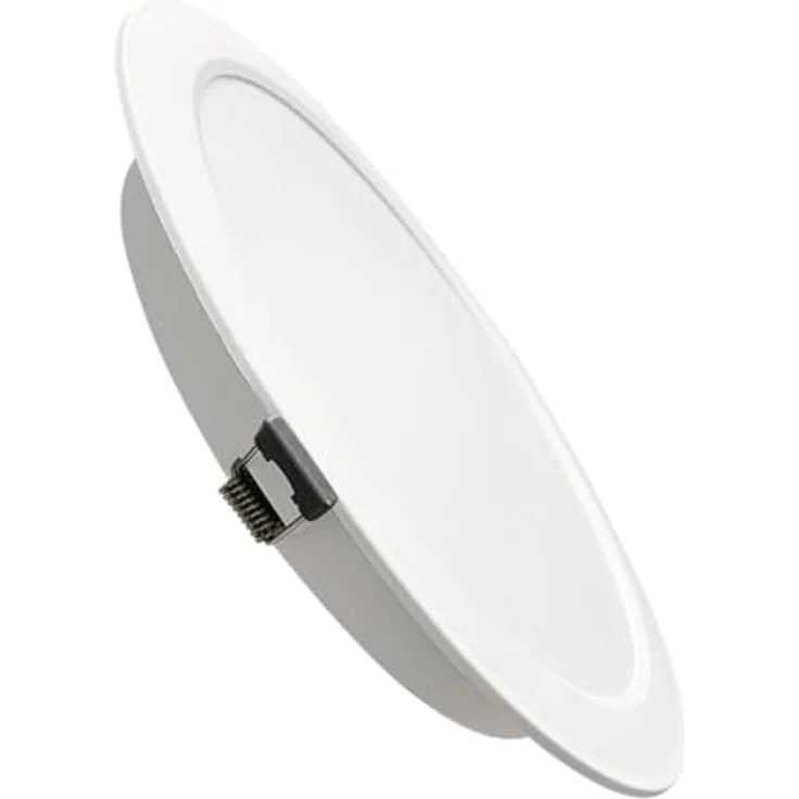 LUXULA LED Einbauleuchte rund Weiß, Ø173x26mm, 12W 1200lm, IP44, CCT einstellbar 2700K 4000K 6000K für Bad, Küche & Innenräume – Bild 1