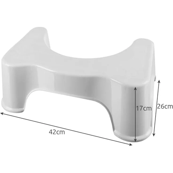 Ruhhy Fußhocker Toiletten-Fußhocker (Spar-Set, 1 St, langlebig), stabil und verbiegt sich nicht unter Belastung – Bild 3