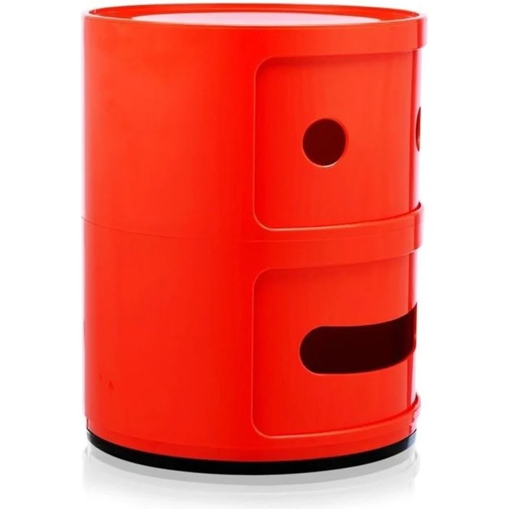Kartell Componibili Container neutral, Kunststoff, Rot, 32 x 32 x 40 cm – Bild 1