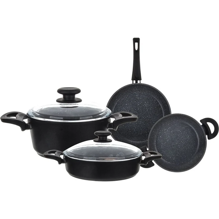 Hermia Concept '55SET015266' Topfset (6-teilig), Schwarz, Ø 26 cm – Bild 2