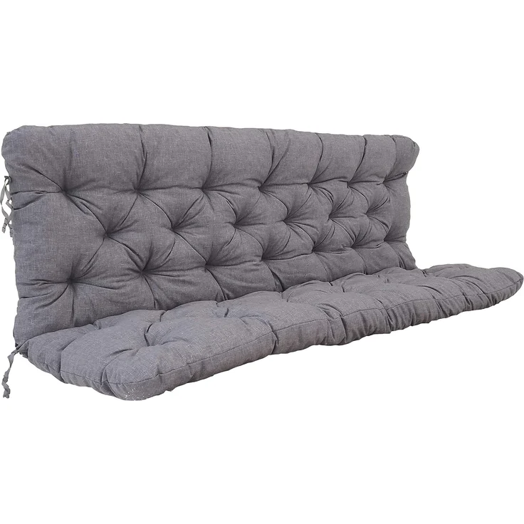 Chicreat Bankkissen mit Rückenteil 150 x 98 x 8 cm, Hellgrau – Bild 1
