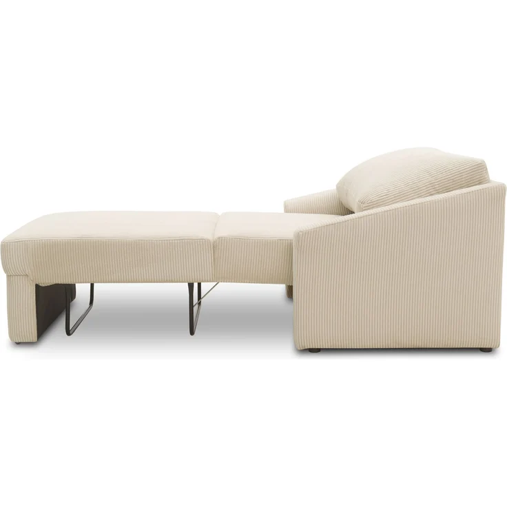 DOMO. collection Sessel Relax Box, Polstersessel mit Boxspringfederung und Schlaffunktion, Armsessel, Cocktailsessel, Loungesessel, 108 x 96 x 86 cm (BxTxH), beige – Bild 8