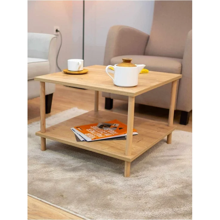 Skye Decor 'Peka-0049 - Sapphire Oak' Couchtisch, Saphir-Eiche, 60 x 42,5 x 60 cm – Bild 3