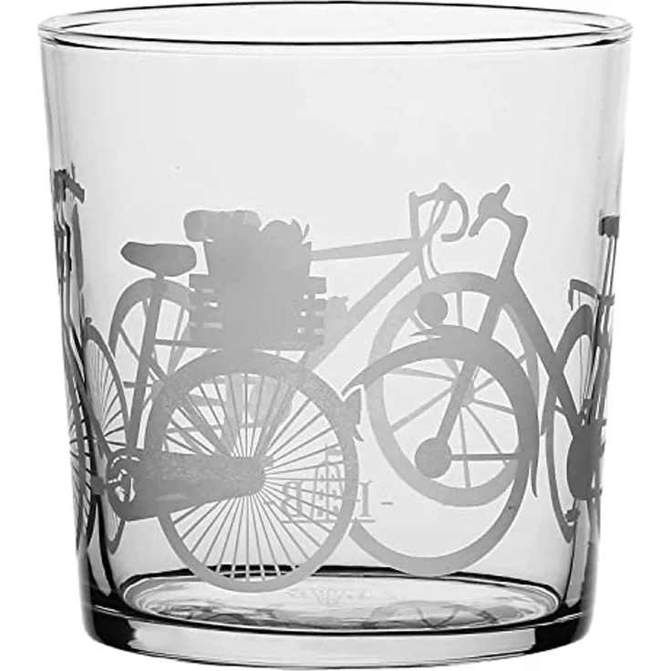 La Porcellana Bianca La Porcellana Bianca 6er-Set Gläser mit dickem Boden Fahrrad 350 ml P401000015Z
