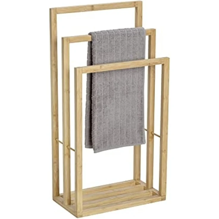 WENKO BAMBUSA Handtuchhalter, Braun, aus Bambus – Bild 2