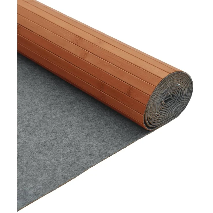 vidaXL Teppich Rechteckig Braun 80x300 cm Bambus 376782 – Bild 5