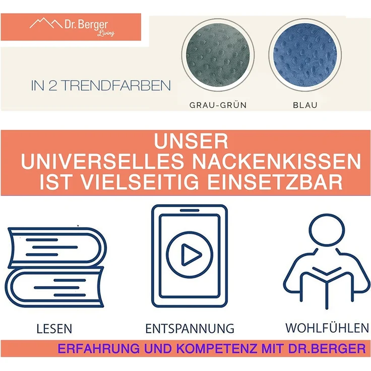 Dr. Berger Minky Nackenhörnchen, blau – Bild 5