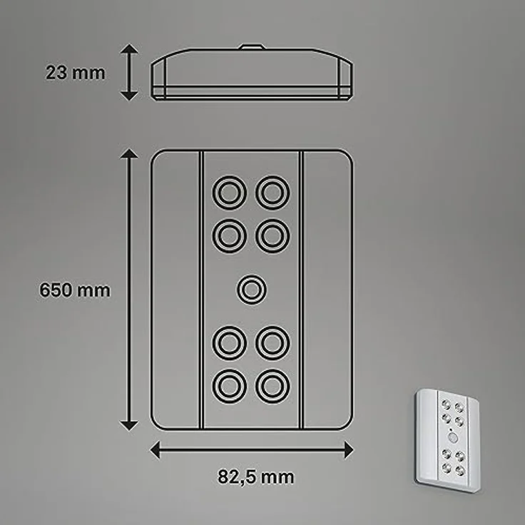 Briloner Leuchten Wandleuchte 2255081, LED fest integriert, 6500K - Kaltweiß – Bild 7