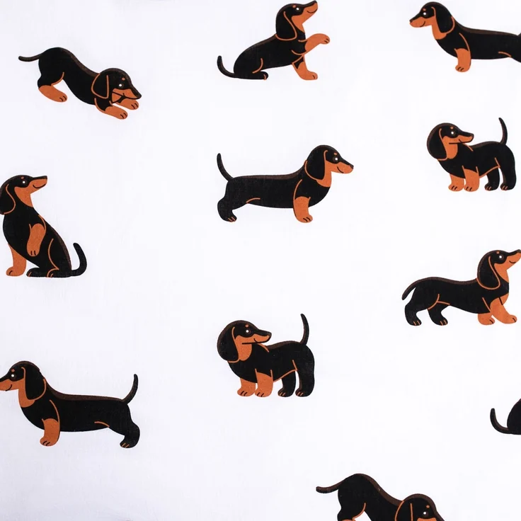 Dachshund Baumwoll-Bettwäsche 140x200 cm Weiches Bettbezug Set mit Kissenbezug 70x90 cm, pflegeleicht & langlebig – Bild 5