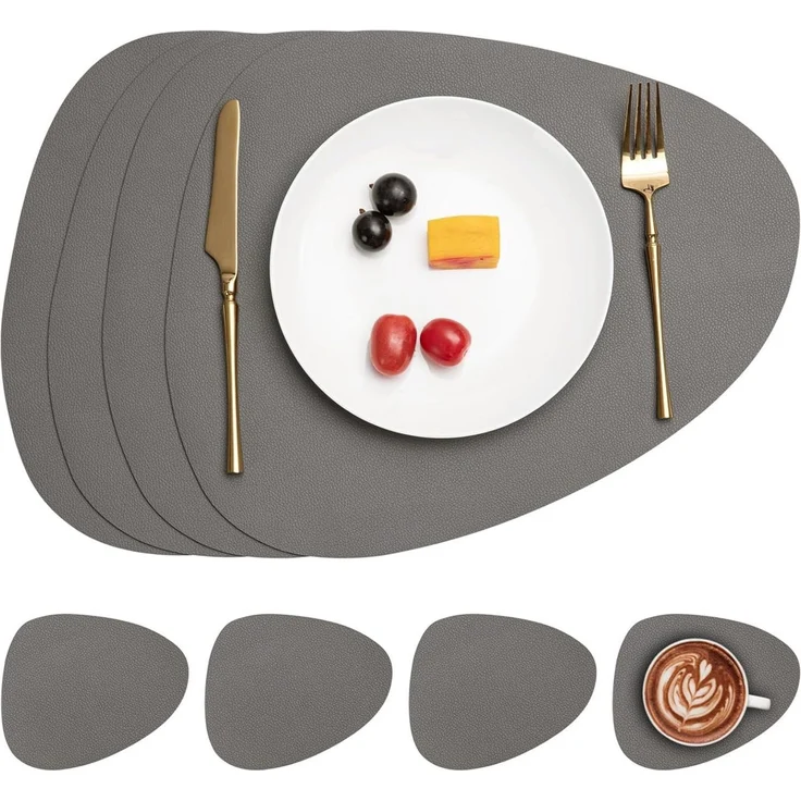 Minicloss Platzset Tischset, Kunstleder, abwischbar, (4-St), Tischsets und Untersetzer – Bild 5