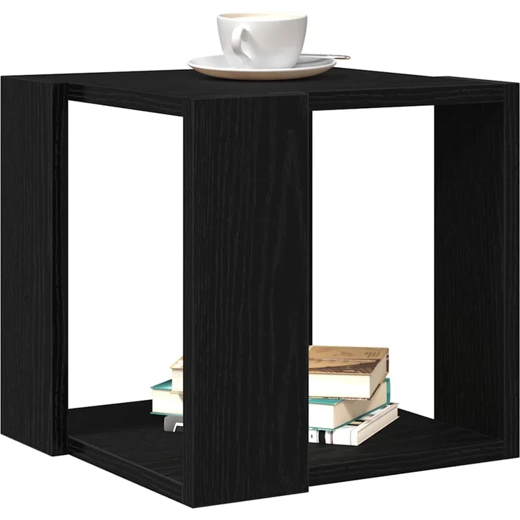 vidaXL Couchtisch Schwarz Eichen-Optik 32 x 32 x 30 cm Holzwerkstoff 873912 – Bild 3