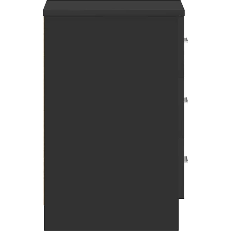 vidaXL Nachttisch Schwarz 38x35x56 cm Holzwerkstoff 800452 – Bild 6