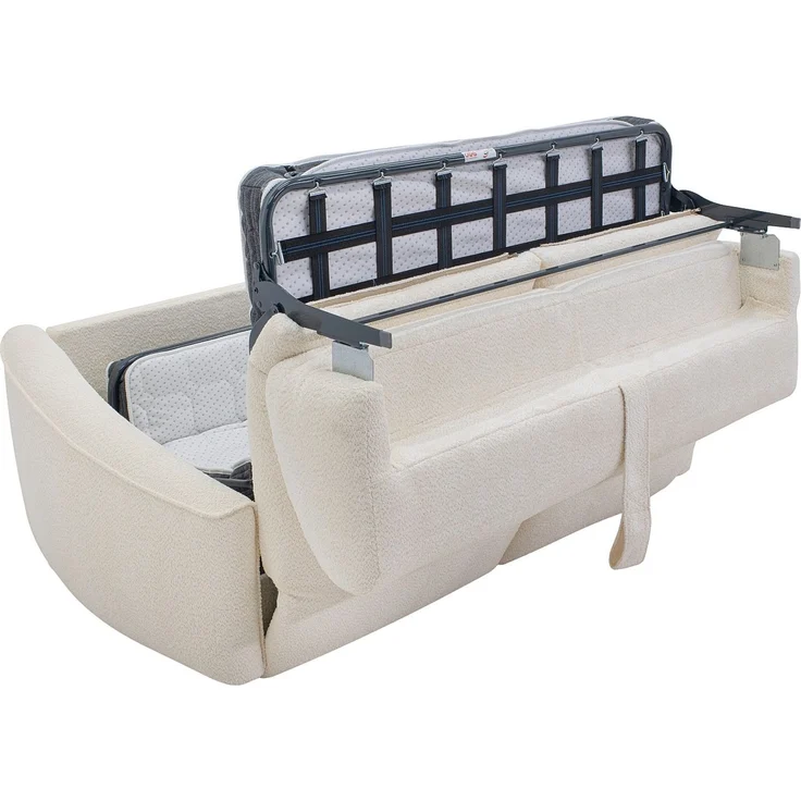 Vente-unique - ASUFA - Schlafsofa - Plastik - Kunststoff (PVC) - Weiß - 228 x 100 x 80 cm – Bild 6