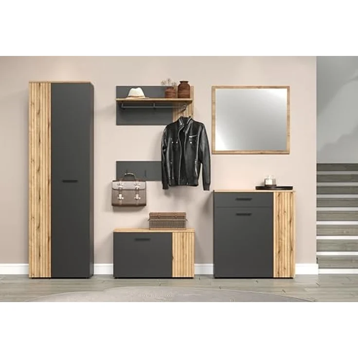 Garderobenspiegel Esteban in Eiche Evoke 80 x 70 cm – Bild 6