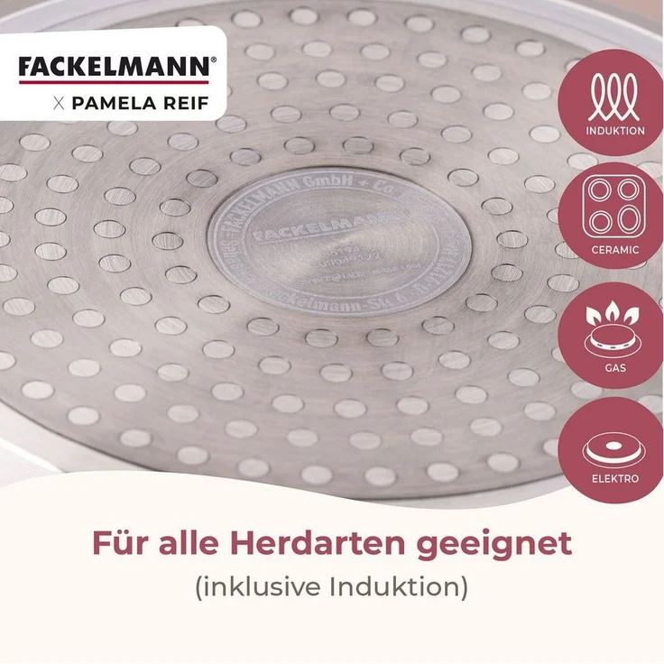 FACKELMANN Bratpfanne Set, Kochgeschirr, Aluminium-Pfannen, Keramikbeschichtung – Bild 3