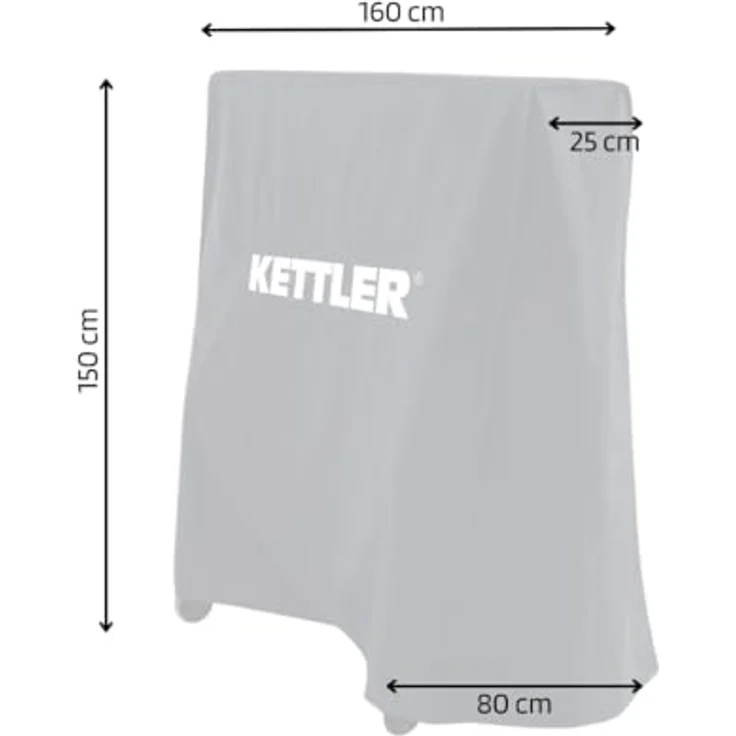 KETTLER 'PREMIUM' Tischtennis Abdeckhaube, schwarz – Bild 3