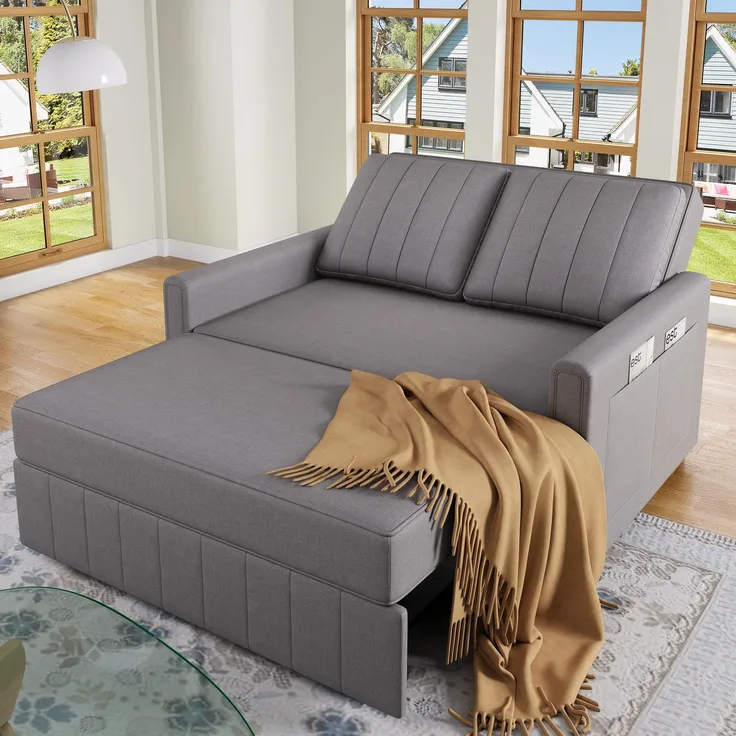 EINHOM Multifunktionales Klappsofabett mit Schlaffunktion, sofa, ideal für kleine Räume, geeignet für Zuhause oder Wohnheime, verstellbare Rückenlehne, 180 x 127 cm bequemes Sofabett